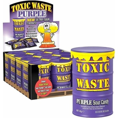 Toxic Waste Purple kyselé bonbonky 12 x 42 g