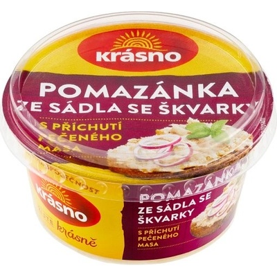 Krásno Pomazánka ze sádla se škvarky s příchutí pečeného masa 150 g – Zboží Mobilmania