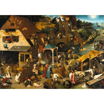 Grafika - Puzzle Brueghel: The Dutch proverbs, 1559 II - 2 000 piese