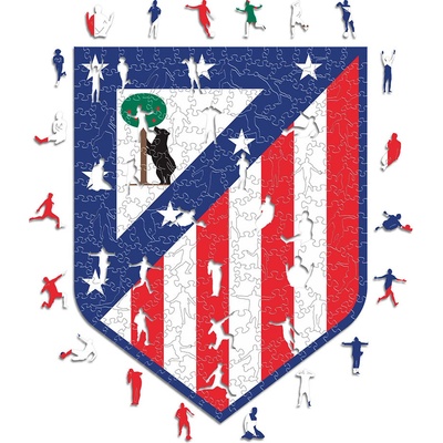 Fan-shop Dřevěné ATLETICO MADRID Crest 150 dielov