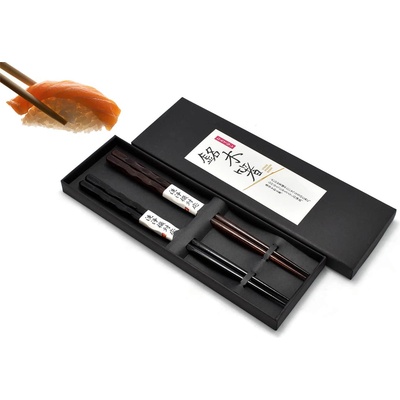 JPN sada jídelních hůlek Black&Brown Wando