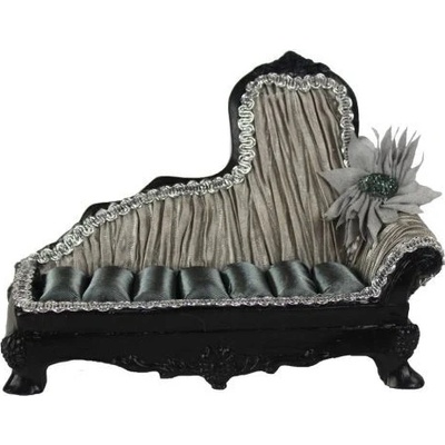 Morex sofa na šperky šedá květ. X0218