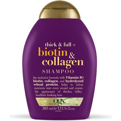 OGX šampon pro husté a plné vlasy biotinkolagen 385 ml