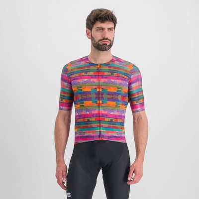 Sportful GLITCH BOMBER multicolor pink