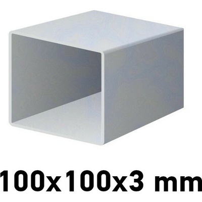 Pozinkovaný jeklový profil 100x100x3mm 1,5 (JOKL-100x100x3-ZN-1.5)