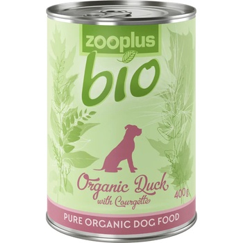 zooplus 6х400г Adult zooplus Bio, консервирана храна за кучета - био патешко и сладък картоф (без зърно)