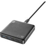 Cellularline Зарядна станция Multipower Desk, 220V GaN 2xUSB, 2xUSB-C 65W 10822
