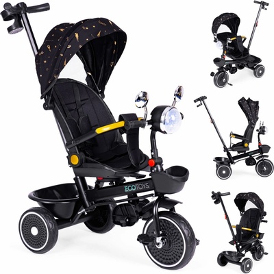 ECOTOYS otočné sedadlo čierna