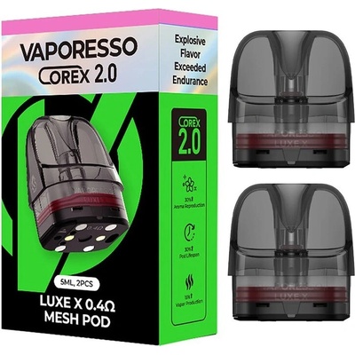 Vaporesso Luxe X Pod cartridge COREX 2.0 5 ml 0,4 ohm 2 ks