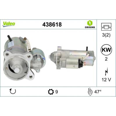 Štartér VALEO ORIGINS NEW OE TECHNOLOGY 438618