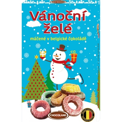 Chocoland Vánoční želé máčené v Belgické čokoládě 235 g