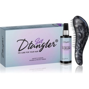 Dtangler We Care For Your Hair Set подаръчен комплект За коса Black Flower