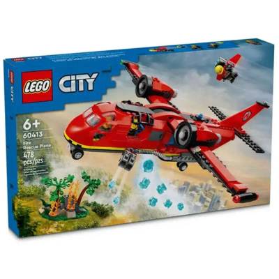 Конструктор LEGO City Спасителен пожарникарски самолет, 478 части