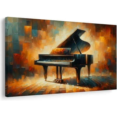 Obraz klavír v záři umění - 90x60