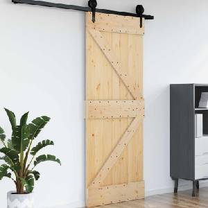 vidaXL Врата NARVIK 85 x 210 cm Натурално (42047080)