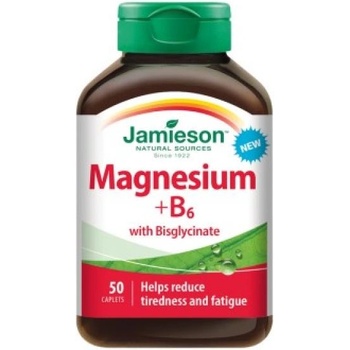 Jamieson Магнезий + витамин B6 с бисглицинат 50 таблетки