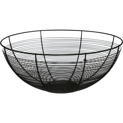 5five Černý KOVOVÝ koš 32cm Na ovoce a zeleninu Tác