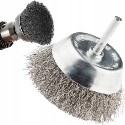 Drôtená kefa TurboTools 50 mm nerezová oceľ na čistenie