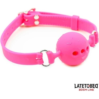 Fetish Addict Топка за уста от силикон с отвори Ball Gag M розова