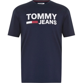Image 1 of Tommy Jeans Corp Logo Tee - Black Iris