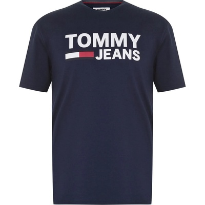 Tommy Jeans Corp Logo Tee - Black Iris