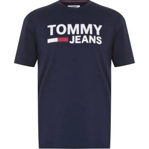 Tommy Jeans Corp Logo Tee - Black Iris