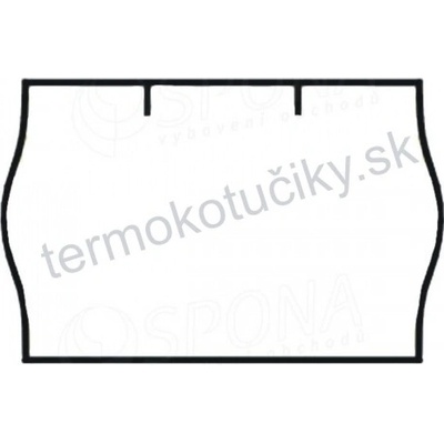Etiketa 25x16 biela