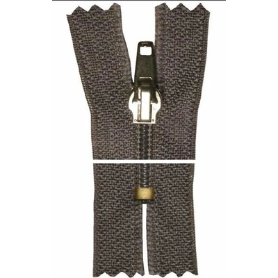 Spirálový zip, nedělitelný - 25cm - tmavě šedý - WICO - BALENÍ 10 ks