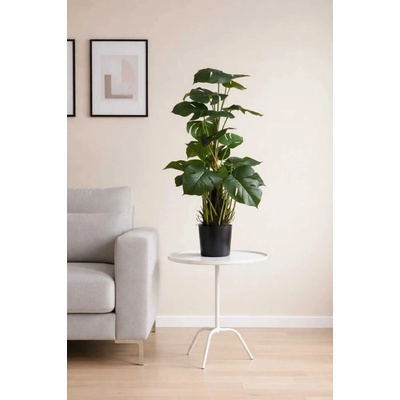 Umelá rastlina v kvetináči MONSTERA, plast, výška 85 cm, zelená