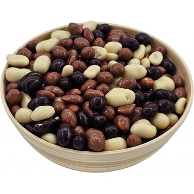 Encinger Arašidy MIX v mliečnej, horkej a bielej čokoláde 250 g
