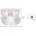 Delta Plus Стикери за каска DELTA HESTICKER / Delta Plus - червени Универсални (HESTICKERRO)
