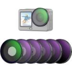 NEEWER CPL + ND filter set compatible with DJI Osmo Action 6 only, ND8/16/32/64/1000 adjustable circular polarizing filter gray filter, screw-on multi-coated action cam photo accessories, FL-B101 (FL-B101)