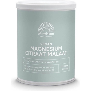 Mattisson Healthstyle Магнезий (цитрат, малат) + Витамин В6 веган 125 g прах | Mattisson Healthstyle (MT2326)