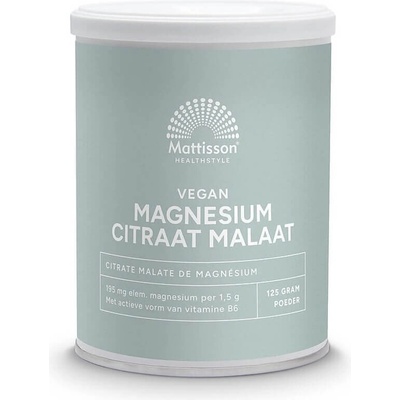 Mattisson Healthstyle Магнезий (цитрат, малат) + Витамин В6 веган 125 g прах | Mattisson Healthstyle (MT2326)