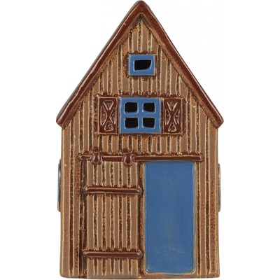 Ib Laursen Kameninový svietnik Visby blue barn door