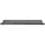 Lanberg Пач панел Lanberg PPS5-0024-B 24-портов Cat. 5e FTP 0.5U черен (PPS5-0024-B)