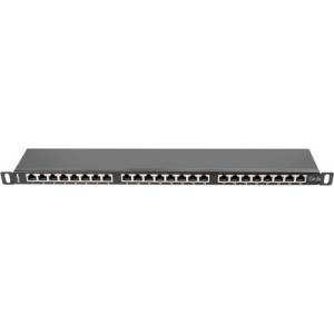 Lanberg Пач панел Lanberg PPS5-0024-B 24-портов Cat. 5e FTP 0.5U черен (PPS5-0024-B)