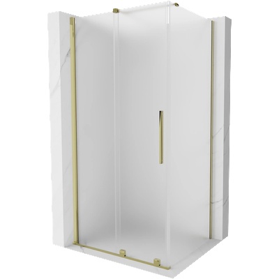 Mexen Velar плъзгаща се душ кабина 110 x 90 см, мат, златно - 871-110-090-31-50 (871-110-090-31-50)