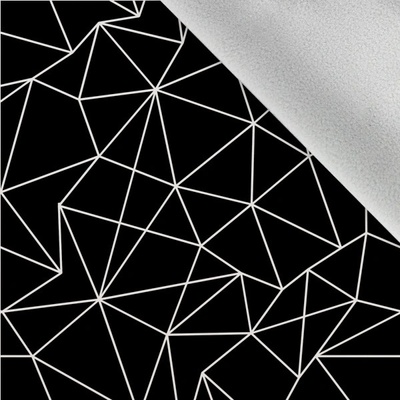Takoy Látka softshell zimní geometrický vzor nola černá