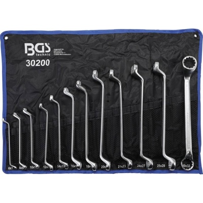 BGS technic Súprava obojstranných očkových kľúčov lomené 6 - 32 mm 12 ks BGS 30200
