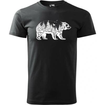 Dobrý Triko pánské tričko Medvěd Ebony grey
