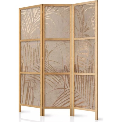 Fabulo 3-dílný Zlaté palmy 172 x 135 cm potisk na jedné straně paravánu