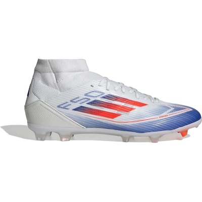 Adidas Футболни бутонки Adidas F50 League Mid-Cut Firm Ground Football Boots - White/Red/Blue