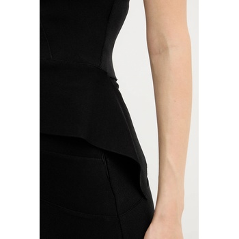 Herve Leger Блуза Herve Leger Betty дамска в черно с изчистен дизайн HLT1536082 (HLT1536082)