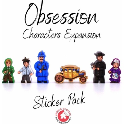 Meeple Stickers samolepky pro obsession characters expansion