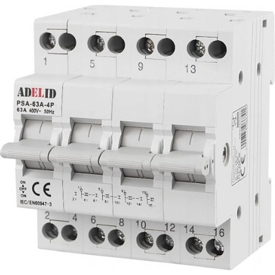 Přepínač Adelid 415 V IP20 63 A