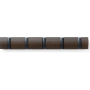 Umbra Тъмнокафява стенна закачалка от масивна топола Flip - Umbra (318850-048)