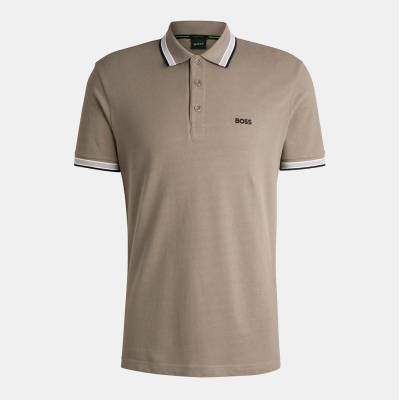 Boss Блуза с яка Boss Mens BOSS GREEN Paddy Polo Shirt with Contrast Tipping - Lt Pas Grn 336
