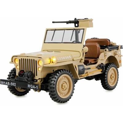 Amewi Trade GmbH RC Jeep Willys MB Scale Crawler 4WD RTR pískový 1:14