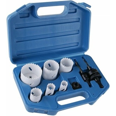 Sada korunkových vykružovacích vrtákov HSS BI-METAL, 9 ks